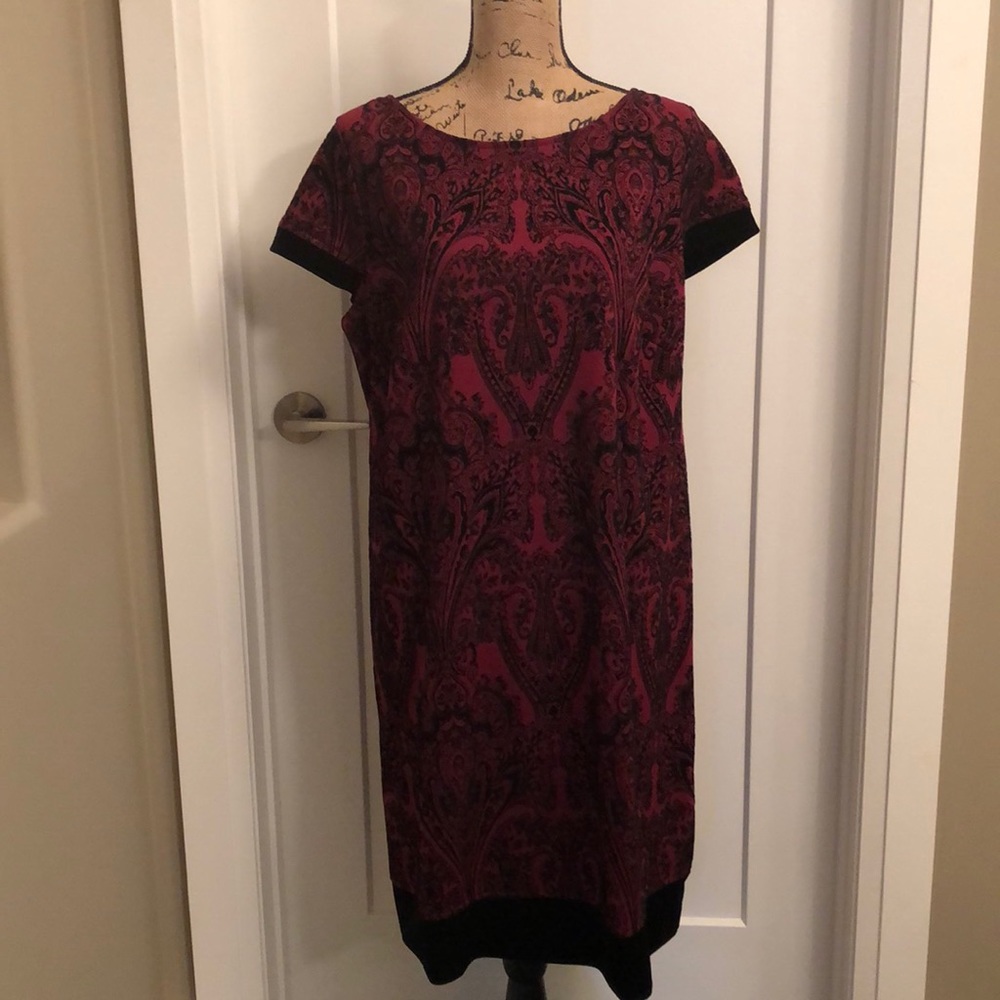 Burgundy dress